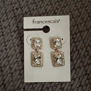 Francesca's Collections Gold and Silver Dangle Earrings